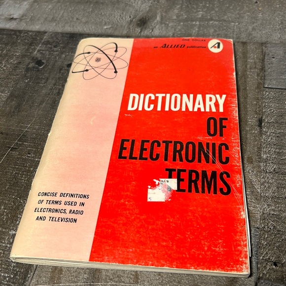 Allied Publications Other - Vintage 1970 Dictionary of Electronic Terms Paperback Book